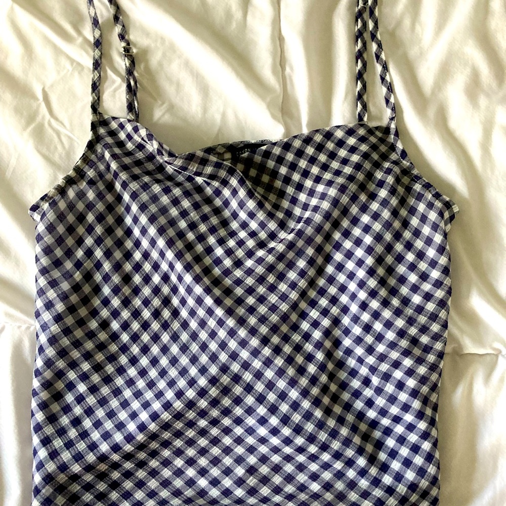 Cotton on plaid tank top